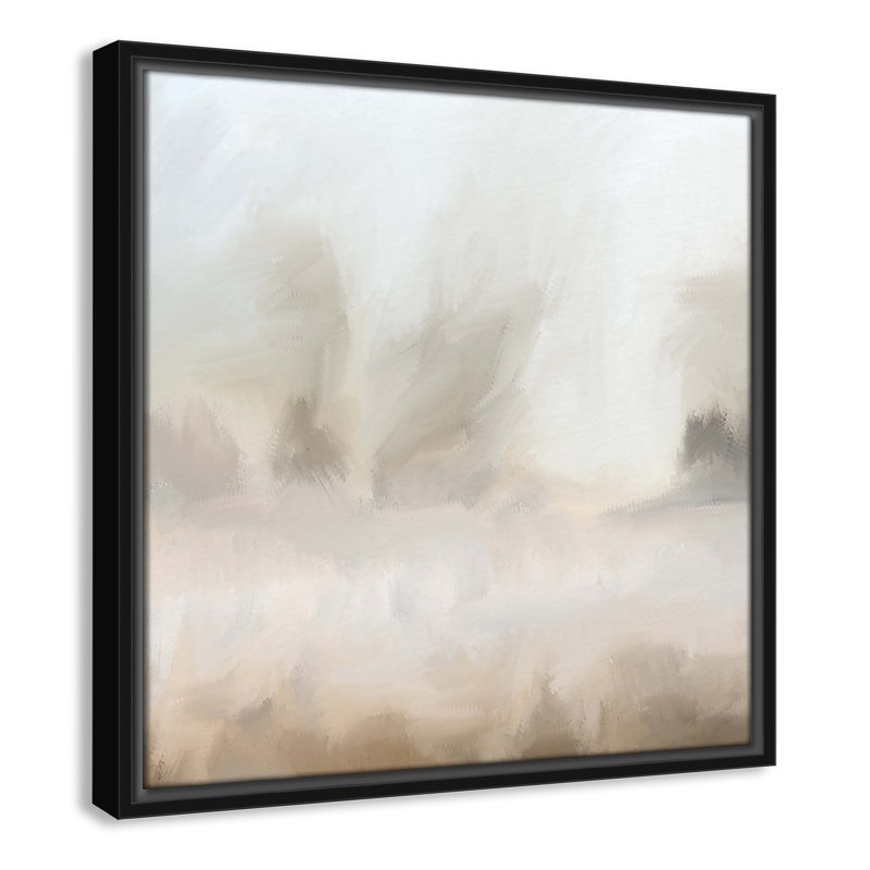 Bushwick Mirage - Toile à cadre flottant, L 17,5 po x H 17,5 po, Noir