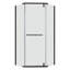 34.75 In. X 72 In Frameless Neo-Angle Pivot Shower Door In Matte Black-118661369