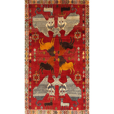 Tapis rouge / gris