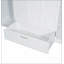 Lit escamotable simple avec tablettes de chevet et garde-robe, blanc