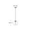Luminaire suspendu sphère 1 lumière Warby-1228414768