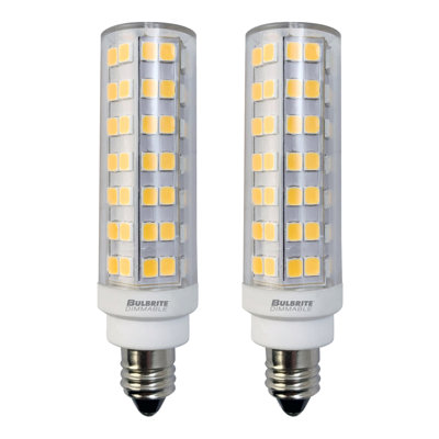 6,5 watts (équivalent à 70 watts), ampoule à DEL T6 à intensité variable, mini culot candélabre blanc chaud E11