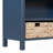 Vintage Console Table with Water Hyacinth Woven Baskets-1540569784