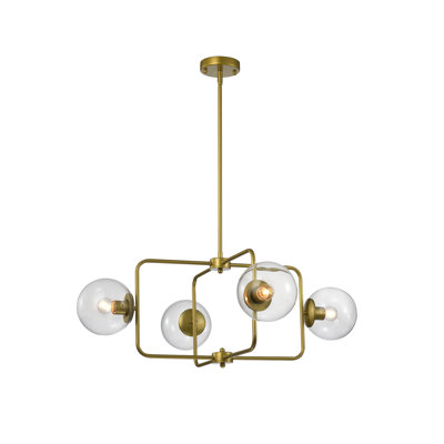 Lustre linéaire unique à 4 lumières Kukkapalli