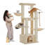 Tour pour chat 67 grands chats d'intérieur pour adultes avec 7 poteaux à griffer épais, condo à plusieurs niveaux, grand perchoir et hamacs-937744404