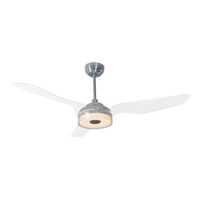 3 - Blade LED Smart DC Ceiling Fan with Remote Control and Light Kit Included