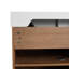 Armoire de salle de bain autoportante de 60 po avec lavabo double blanc, 2 armoires à fermeture douce et 3 tiroirs, conception ergonomique, finition grattée et à l'eau, idéale pour les portes de meuble-lavabo en résine, grand espace de rangement contemporain,