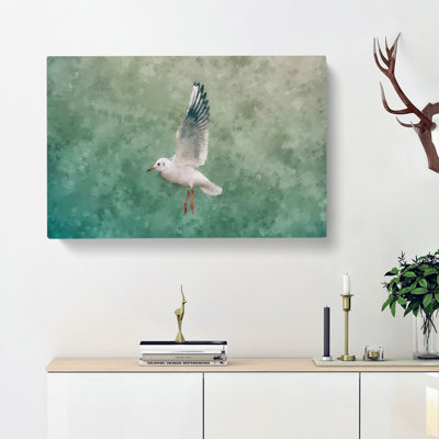 Seagull Painting - Wrapped Canvas