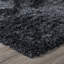 Tapis noir / argent / gris fait à la main Petrey-2030790516