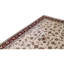 Tapis ivoire / vin noué à la main de haute qualité