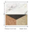 4 tuiles de marbre améliorées 12X24 - Transformez votre espace en pierre naturelle blanc or rouge gris pour l'intérieur