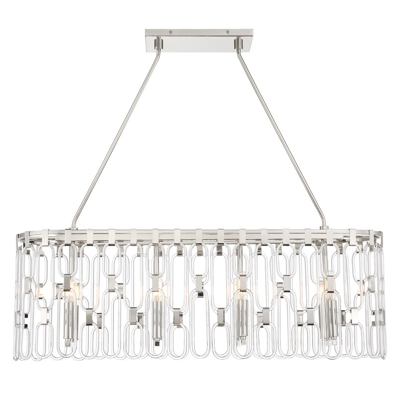 Dyan 8 - Light Dimmable Kitchen Island Square / Rectangle Chandelier