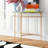 Genevieve 35.9'' Glass Top Console Table-133137848