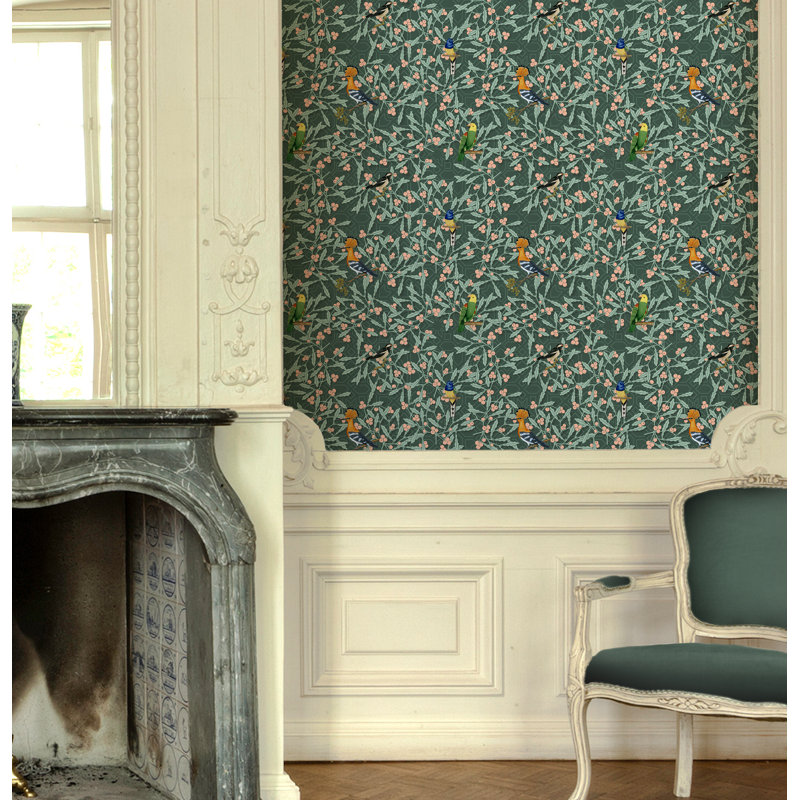 Yuki Osada Floral Wallpaper Double Roll, Lush Green