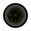 Christmas Berries Vegan Leather Round Coasters-1725225289