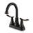 4-Inch Bathroom Faucet with 2-Handle with Pop-up Drain and Supply Hoses-110563462