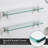Elijahh 2 Piece Glass Floating Shelf