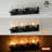 3-Light Matte Black Wall Sconce, Square Clear Glass Shades, E26 Base, Vanity Light for Bathroom