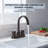 Centerset Double Handle Bathroom Faucet with Swivel Spout(Set of 2)-128613742