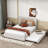 Wood Upholstered Platform Bed with Drawers, Trundle and Headboard-1639318676-1639318666
