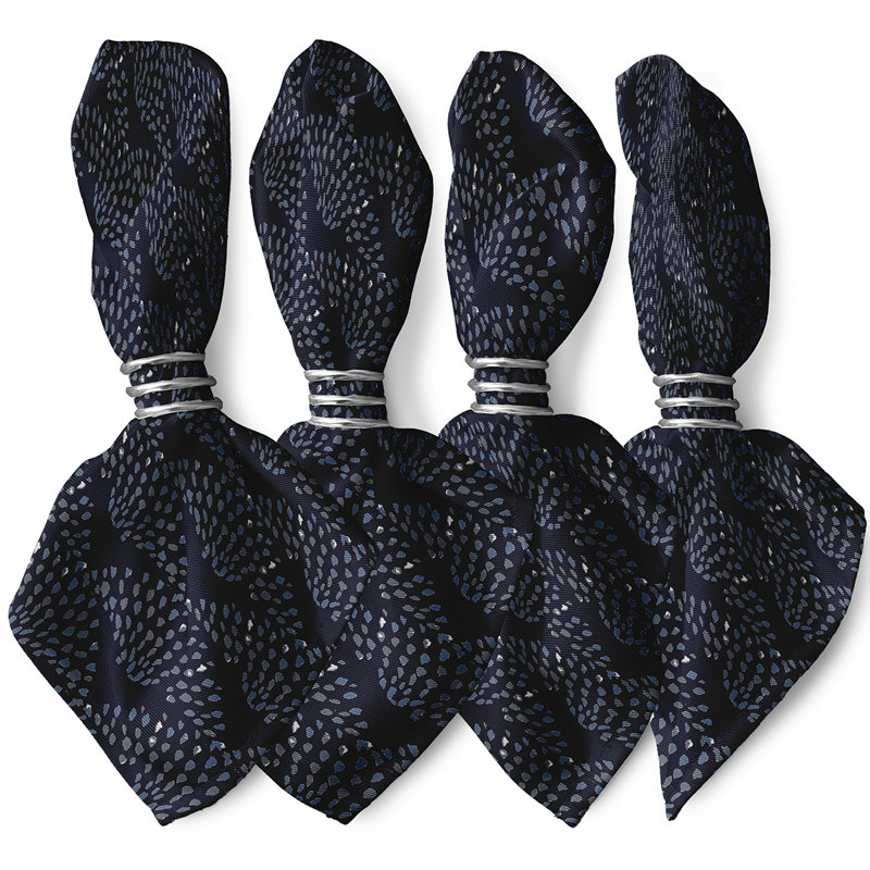 Serviette de ventilateur à danse 19 po Ladwig, Bleu