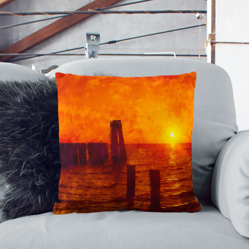 Square Throw Cushion, 55cm H x 55cm W x 20cm D
