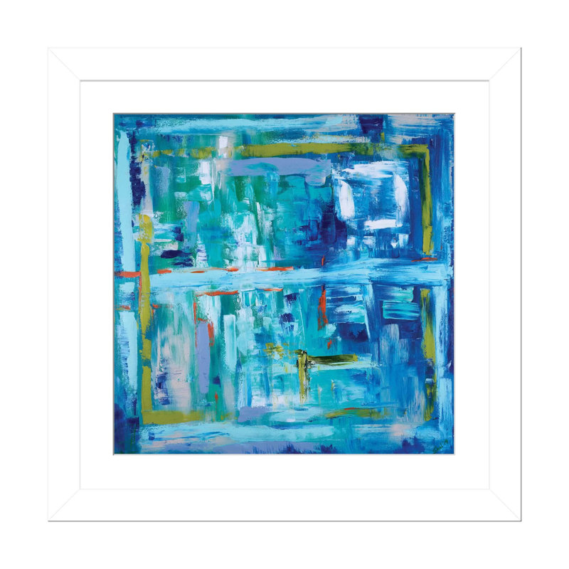 Nouvelle vie - reproduction d'art murale - papier d'art encadré, H 24 po x l 24 po, Impression encadrée avec passe-partout