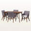Ensemble de salle à manger 5 pièces Josiah H 29,53 po x l 59,06 po x P 35,43 po Josiah