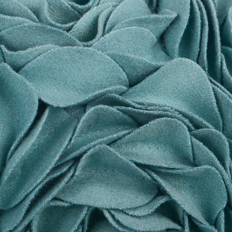  Housse de coussin 3D Flower, Bleu sarcelle