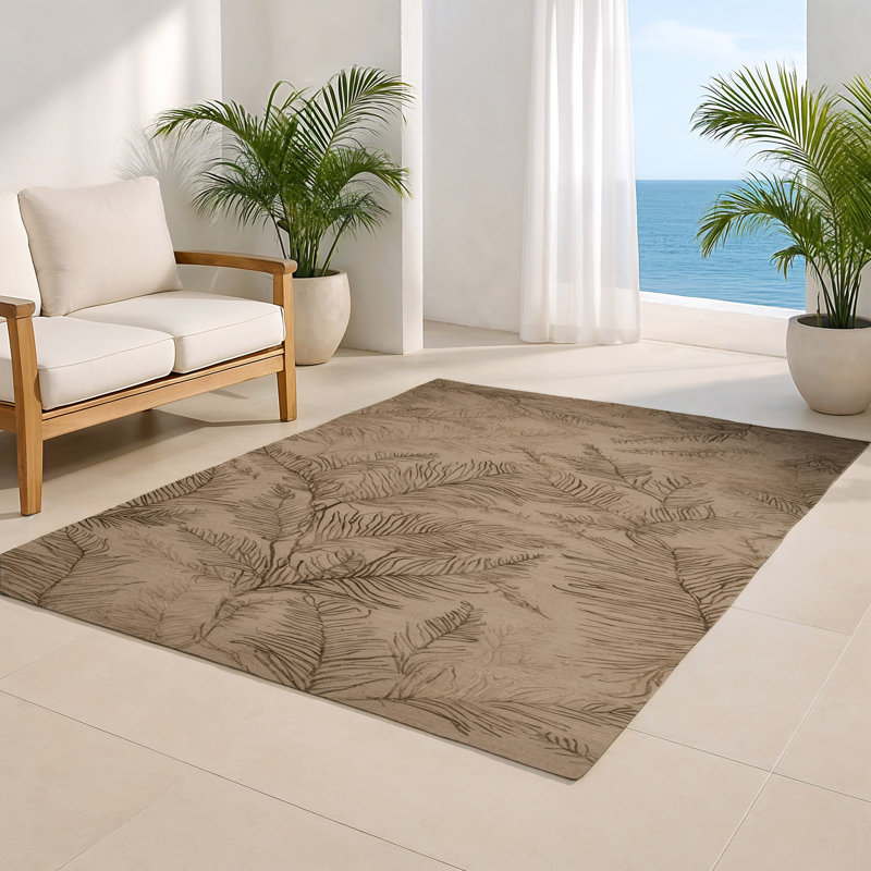Tapis d'intérieur et d'extérieur brun Nature, Rectangulaire 2 pi x 3 pi