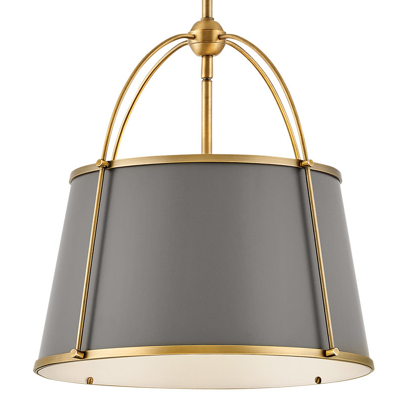 Clarke Medium Pendant, Lacquered Dark Brass