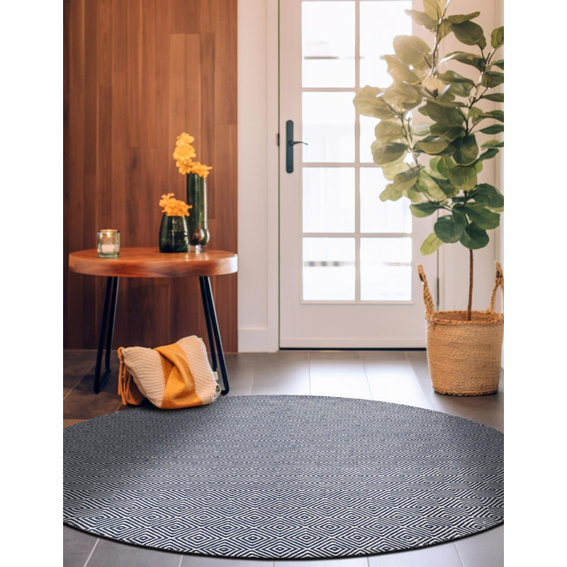Tapis contemporain Contemporary, Rond 3 pi 1 po