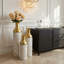 Grand vase de sol décoratif en métal émaillé, lot de 3