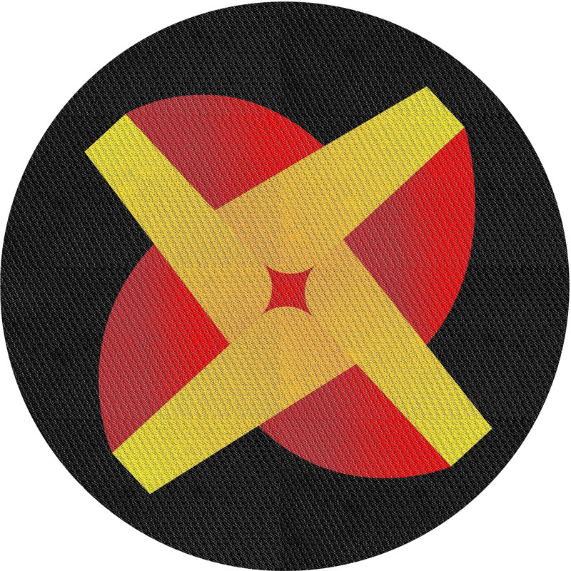 Noir Tapis décoratif, Rond 5 pi