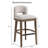 Upholstered Counter Stool with Solid Wood Frame-88284891