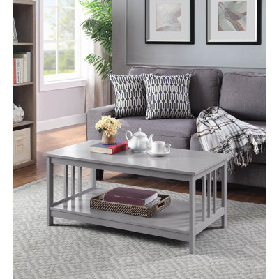Aidia 39.50" Coffee Table with Shelf