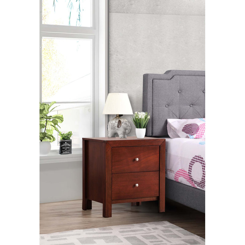 Table de chevet pratique pour une chambre à coucher, Cerisier