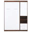 Lit simple mural avec rangement blanc - Agrandissez votre espace et profitez d'une vie confortable pratique pour un usage quotidien-716090835