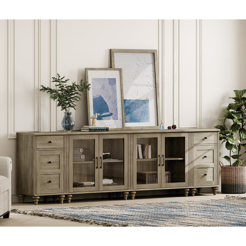 Scarlett TV Stand for TVs up to 85", Wash Gray