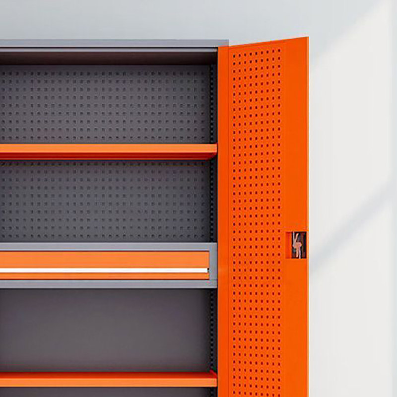 Tool Locker Garage Locker, Gray/Orange