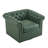 Lawrence Chesterfield Upholstered Swivel Club Chair-496064905