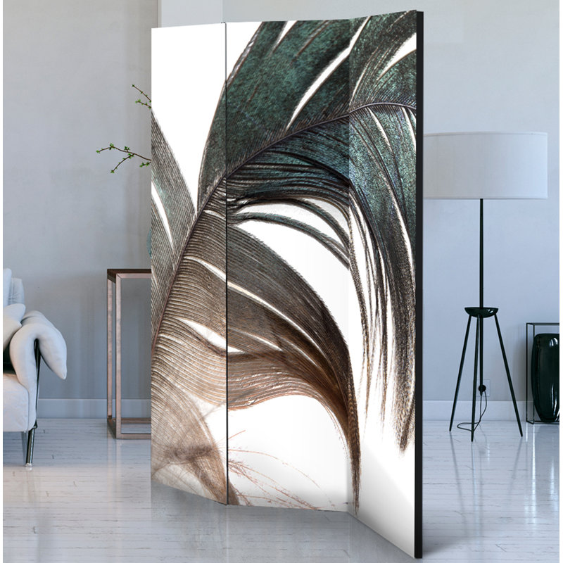 Merlene Solid Wood Folding Room Divider, 3