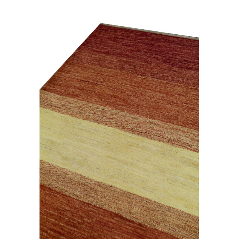 Hand Woven Wool Striped Area Rug