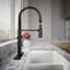 Kohler Crue Single Handle Semi-Professional Pre-Rinse Kitchen Faucet with Three-Function Pull Down Sprayer-276568678