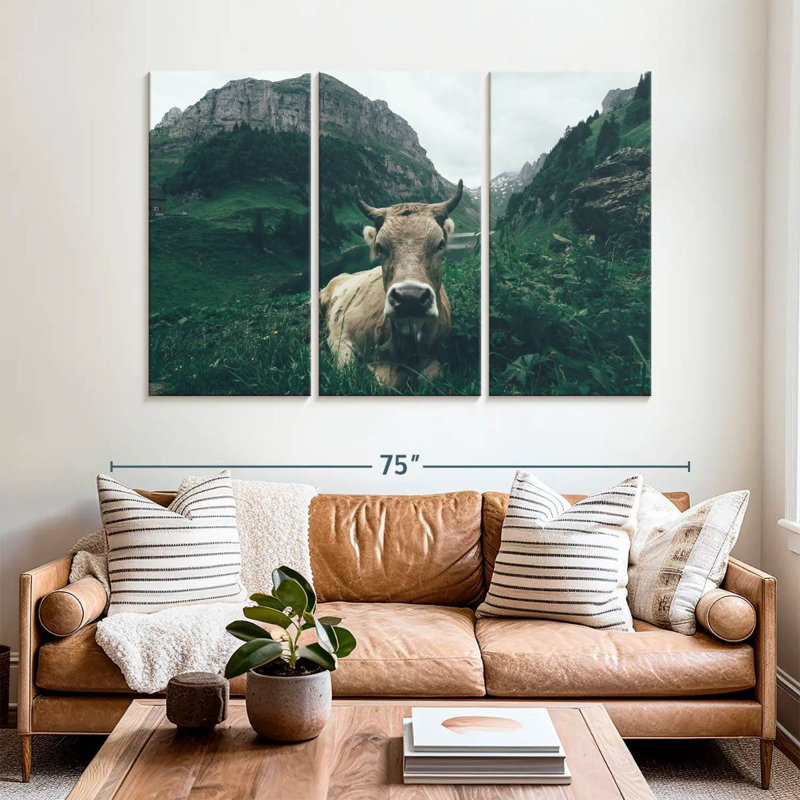 Brampt Swiss Alps Cow, 42" H x 65" W
