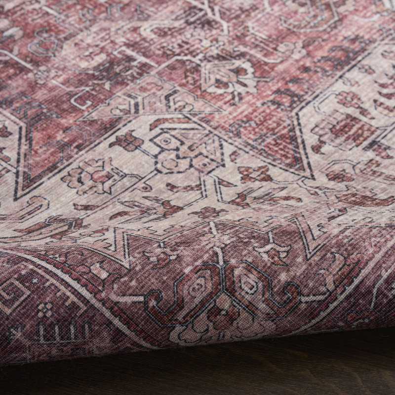 Tapis rouge Bungalow Bungalow Rose, Rectangle 9 pi 2 po x 12 pi