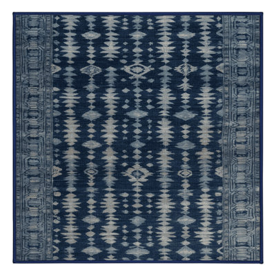 Machine Washable Overdyed Gray Area Rug