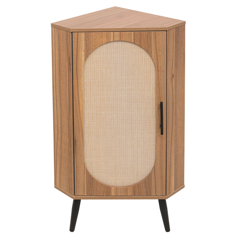 Armoire de rangement de coin de cuisine, porte, limite de poids de 88 livres, base en métal triangulaire non épissée, installation de déversement, stratifié réglable, armoire à poignée noire pour petits espaces, capacité,