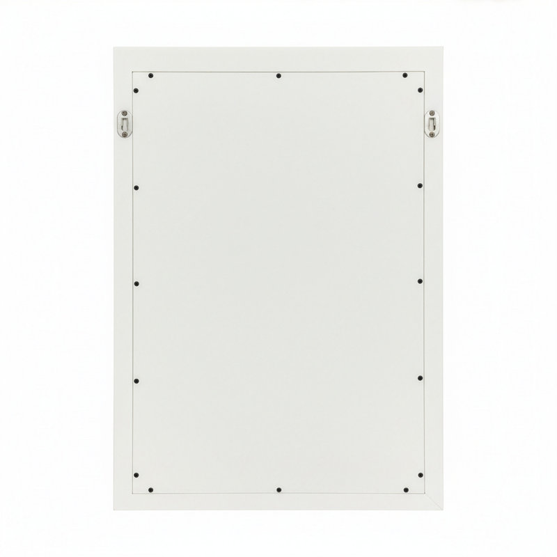 Through Lines Bathroom Mirror, 30" x 22", White