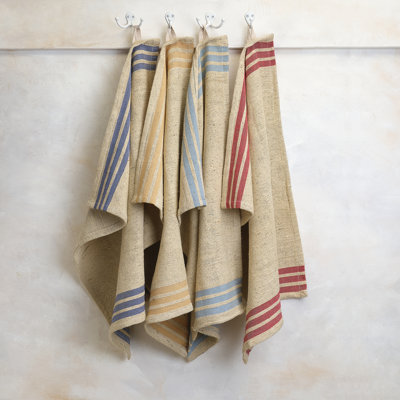Serviettes de cuisine en coton | Tissé à la main | Direction | Bleu